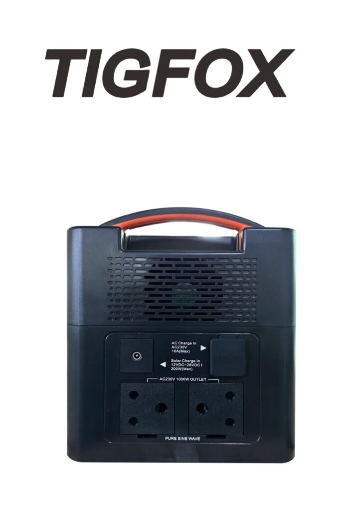 TIGFOX Solar 1KW Rechargeable Solar Battery Power Bank Portable Power Station 220V 3